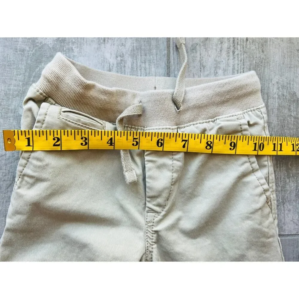 BABY GAP Toddler Boys Khaki Chino Elastic Waist Pants School Casual Dressy 4T 4